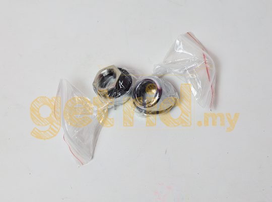Classic Mini – WIPER CHROME WHEELBOX KIT 6 SIDED NUT (PAIR)