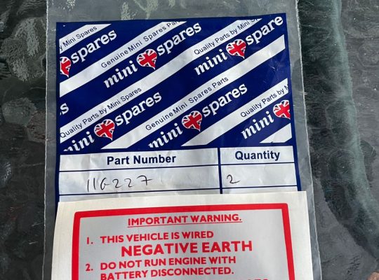 Negative Earth Sticker – NEW