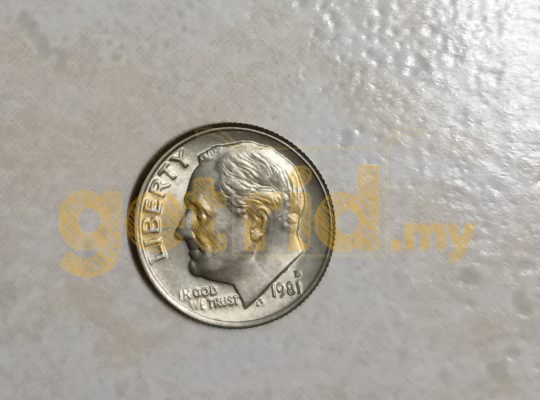 1981 United States Roosevelt Dime