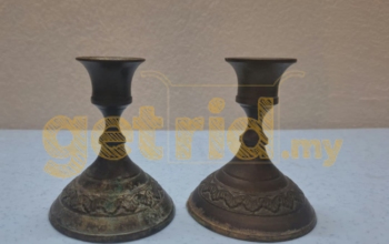 vintage brass candlesticks