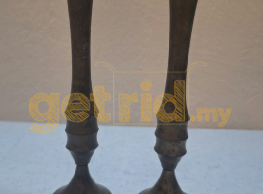 vintage brass candlestick holders
