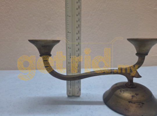 Antique Indian brass temple light lamp stand