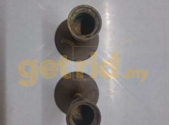 Antique brass candle holders