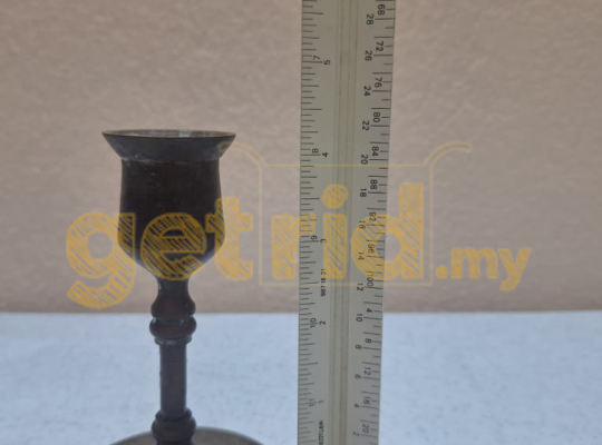 Antique brass candle holders