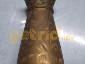 Vintage brass bud vase