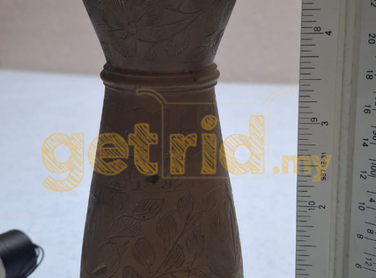 Vintage brass bud vase