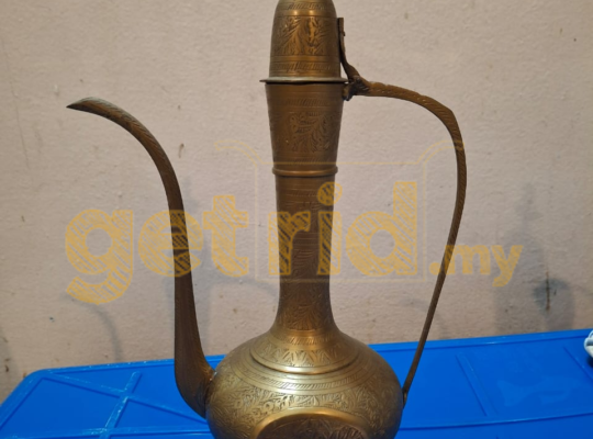 Vintage Brass Ewer Pitcher