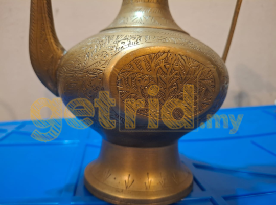 Vintage Brass Ewer Pitcher