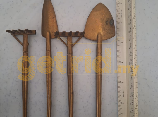 Vintage French Brass Indoor Gardening set